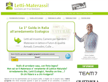 Tablet Screenshot of letti-materassi.com